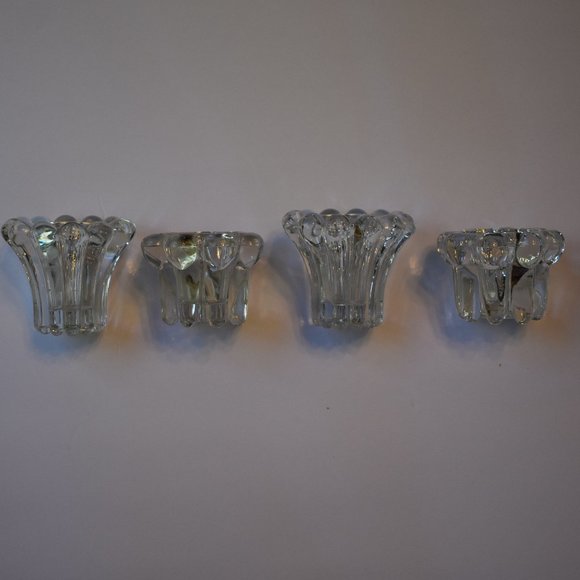 VTG West Germany Votive/Taper Crystal Candle Holders Set of 4 - Picture 12 of 14